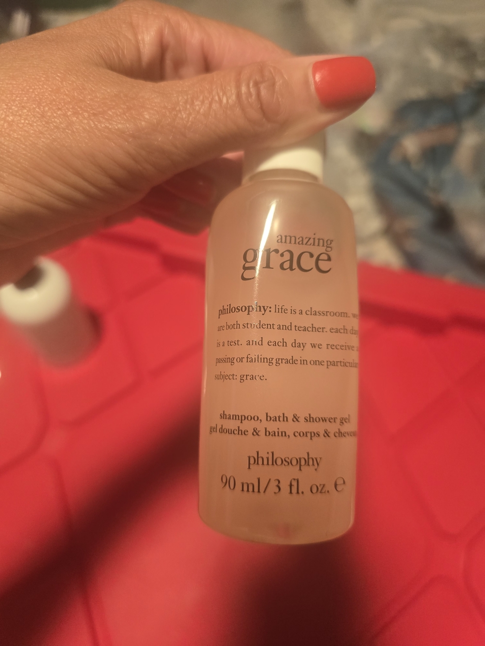 Philosophy Amazing Grace Shower Gel - Cream Bottle with Red Accents